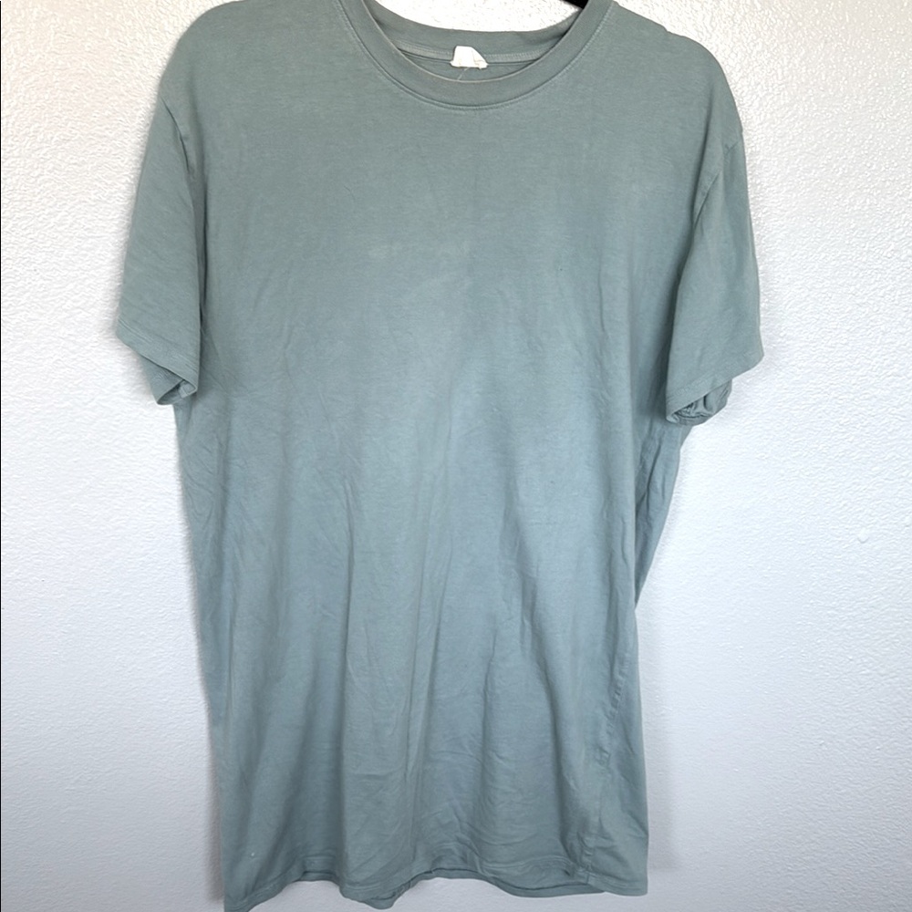 Wilfred free t shirt dress pale blue green in color medium